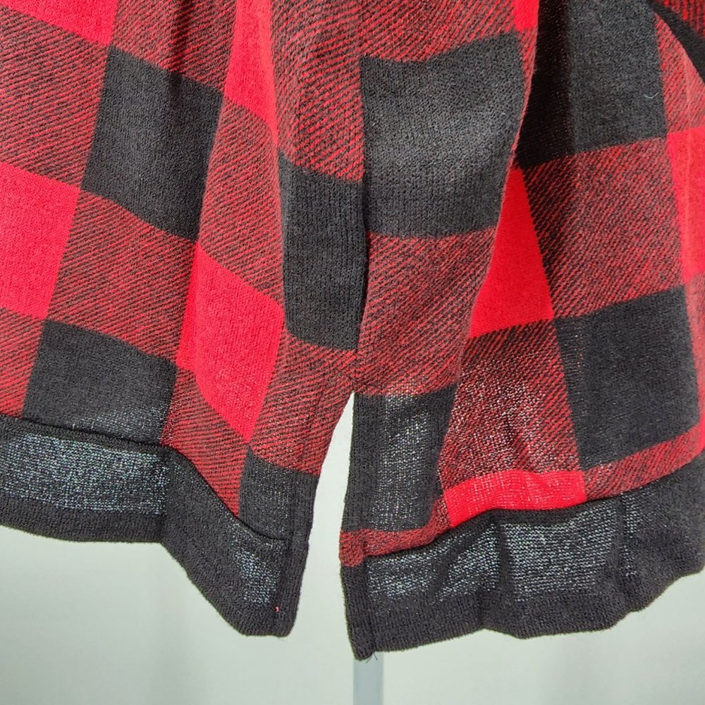 VEVERET Buffalo Plaid Check Turtle Neck Poncho Sweater S, M, L NWT - Picture 9 of 13